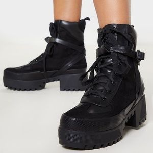 Black Pretty Little Thing KARMEL BLACK Boots
